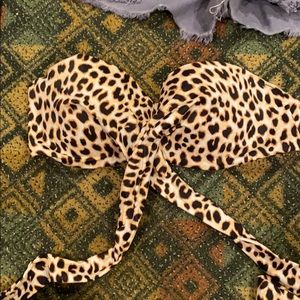 Victoria Secret Pink Cheetah Swim Top